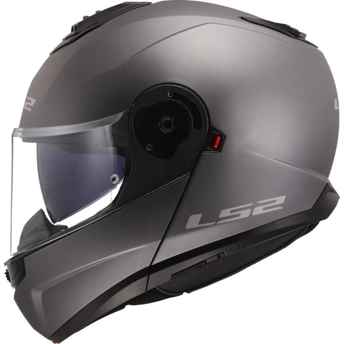 LS2 Helm Strobe II FF908 mat titanium maat S