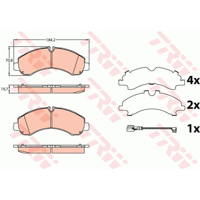 Remblokset TRW GDB3645