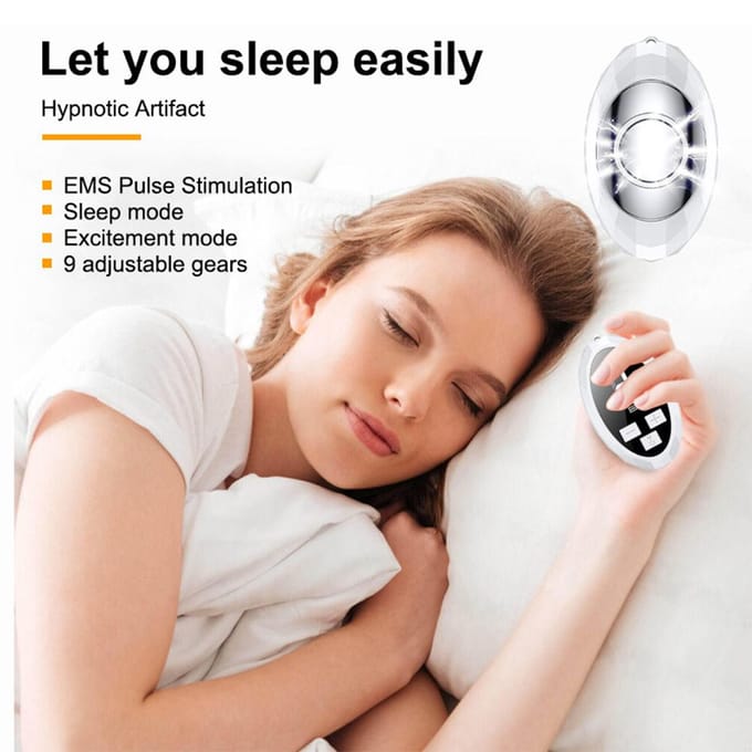 EMS Slaaphulpmachine Microstroom Handheld Slaaphulpmiddel Instrument Insomnie Stressverlichting Drukverlichting Angst Elimineren Ontspan