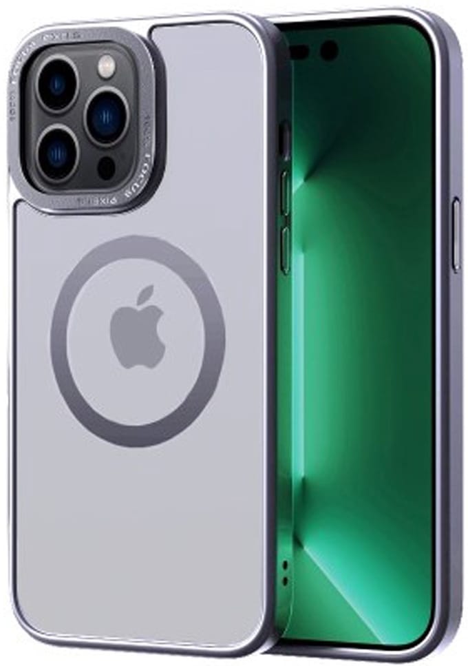 Multimedia & Accessoires TPU Back Cover Case Hoesje Met MagSafe geschikt voor Apple iPhone Air – Grijs – Zachte Plastic - Siliconen – Harde Plastic – Soft Case – Flexibel