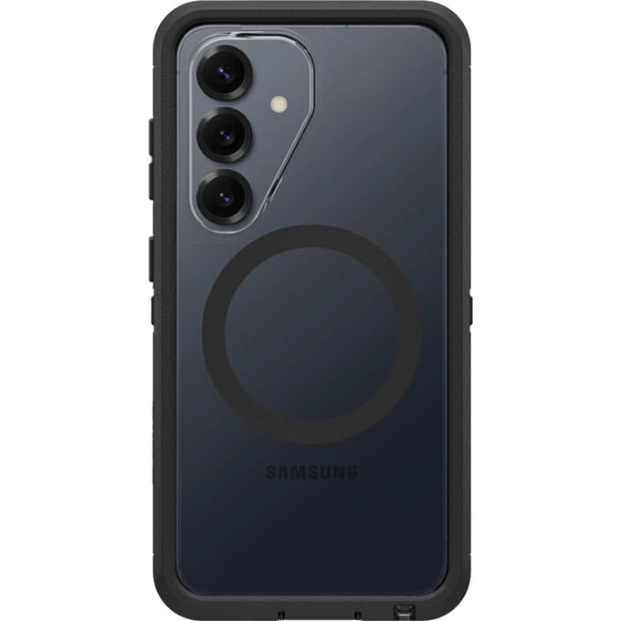 OtterBox Defender Samsung Galaxy S26 Back Cover met Magneet Transparant Zwarte Rand