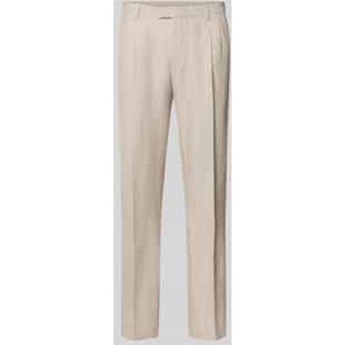 Pantalon met persplooien en steekzakken