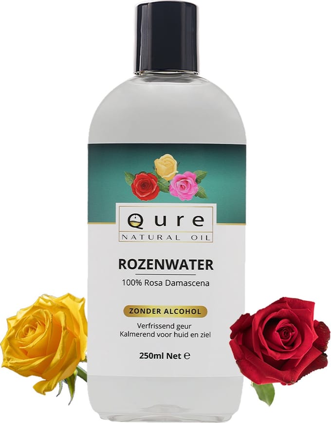 Rozenwater 250ml | 100% Puur & Onbewerkt | Zonder Alcohol