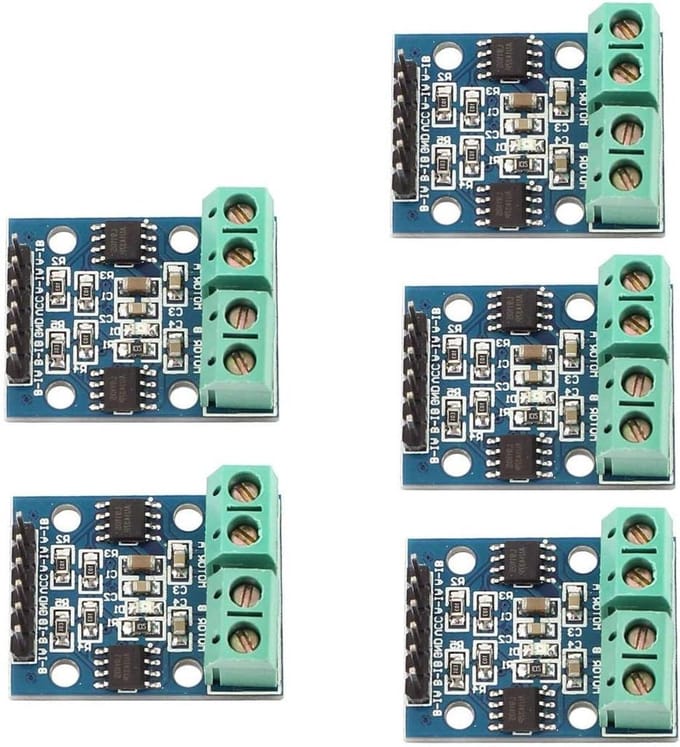 Motor Driver Board - H-brug Controller - Arduino Projecten - Dubbele DC Sturing - 5 Volt - Blauw