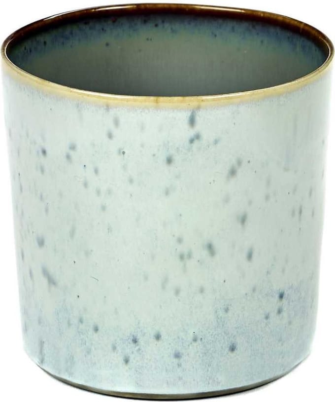 Serax Terres de Rêves Beker - Ø7,5 x H7,5 - Light Blue / Smokey Blue - 8 stuks