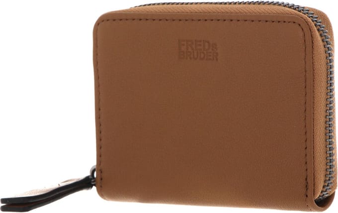 FREDsBRUDER Leren Portemonnee FB Coin Nugget II Iced Coffee Bruine