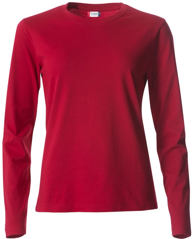 Clique Basic-T L/S Women 029034 - Rood - S