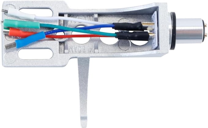 Platenspeler Headshell - Naaldhouder Elementhouder - Muziek Afspelen - Universele Plastic Constructie - 13.8 x 9.7 x 3.2 cm - Zilver