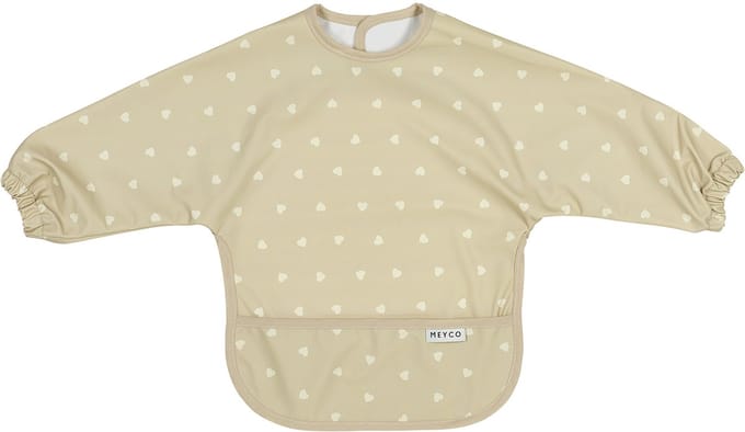Meyco Baby Sweet Heart Mouwslab - Sand/Soft Sand