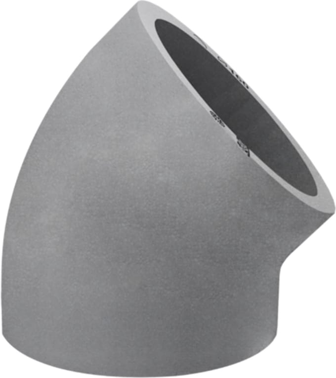 Geïsoleerde bocht EPS 45° diameter 125mm