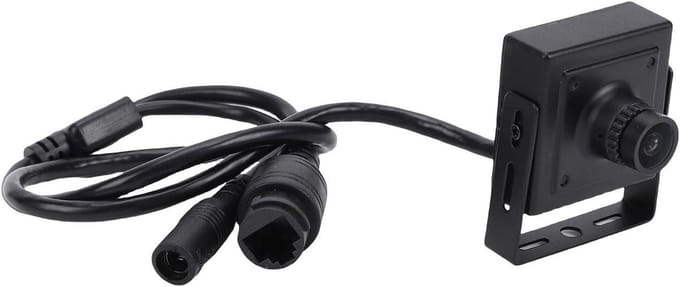 Compacte IP-camera - Beveiligingscamera Kleine Camera - Thuis Bewaken - Ingebouwde Microfoon - 36 mm Lens - Wit