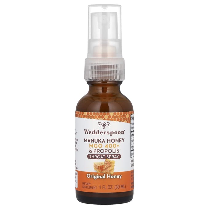 Spray Gorge Miel de Manuka Propolis, Miel Original, Mgo 400+, 30 ml(1 fl oz)