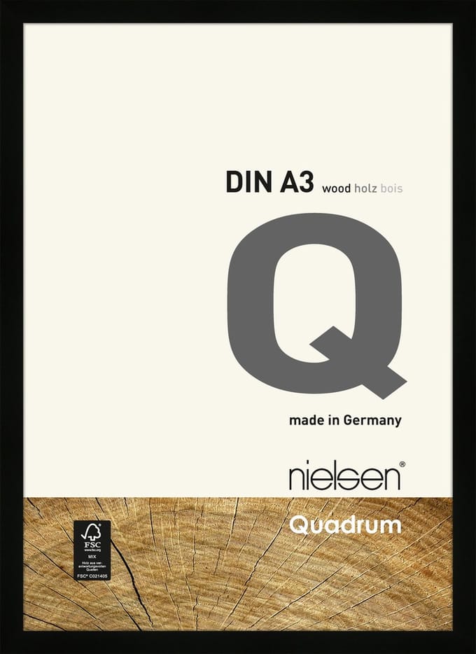 Nielsen Quadrum Houten Wissellijst Black 29,7x42cm (A3)