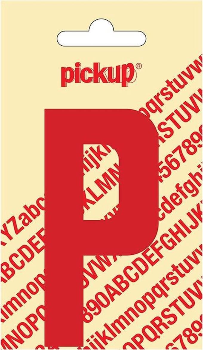 Pickup plakletter Nobel 90 mm rood P - 31022090P