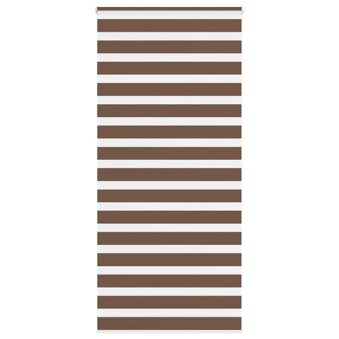 vidaXL - Zebra - rolgordijn - 115x200 - cm - stofbreedte - 110,9cm - polyester - bruin