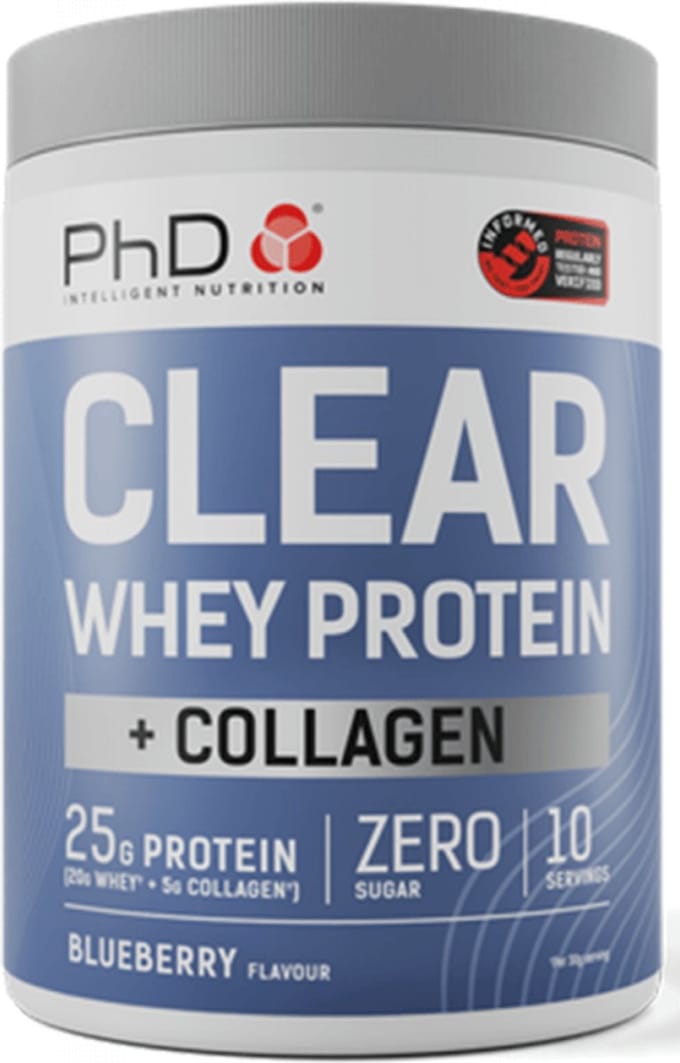 PhD Clear Whey Protein + Collagen (300g) Blueberry - Eiwitten - Helder eiwit