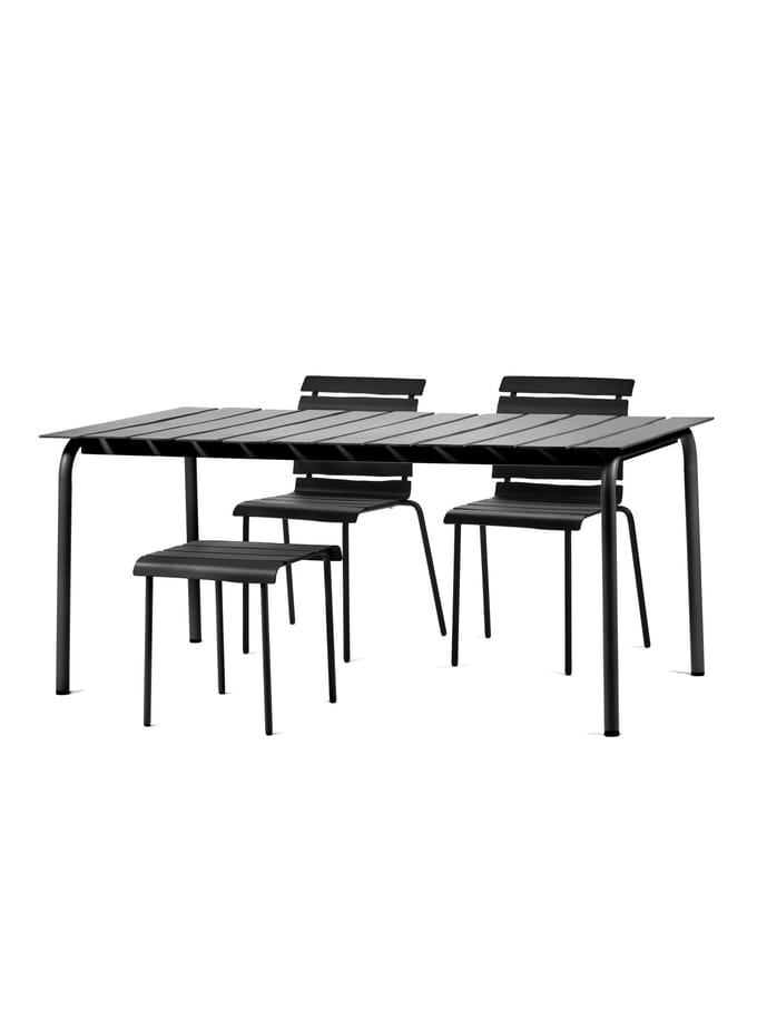 valerie_objects Aligned Tafel rechthoekig - zwart