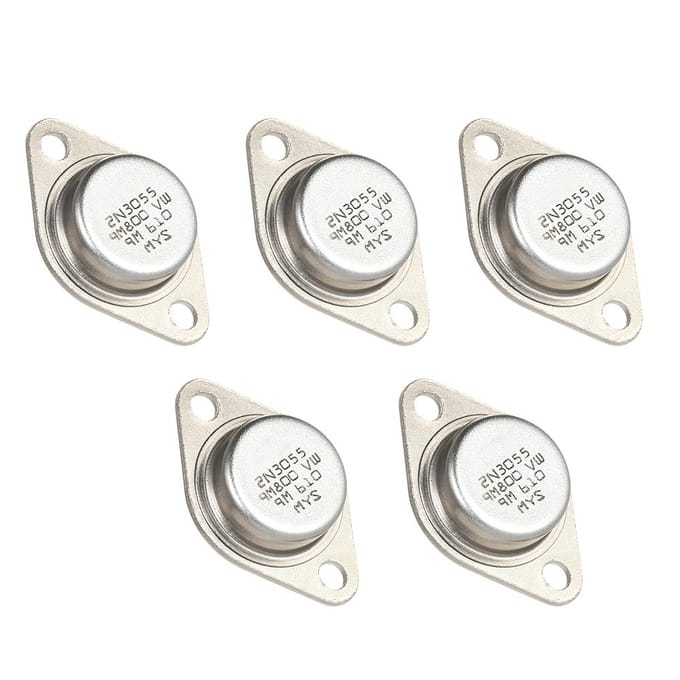 5 stks Hoge Kwaliteit 2N3055 Power Transistors NPN TO-3 Metal Case 15A/60 V Set van 5 Transistors