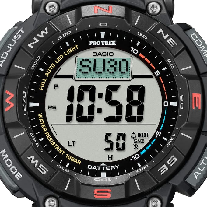 Casio Pro Trek PRG-340-1ER Herenhorloge 51,7 mm - Zwart