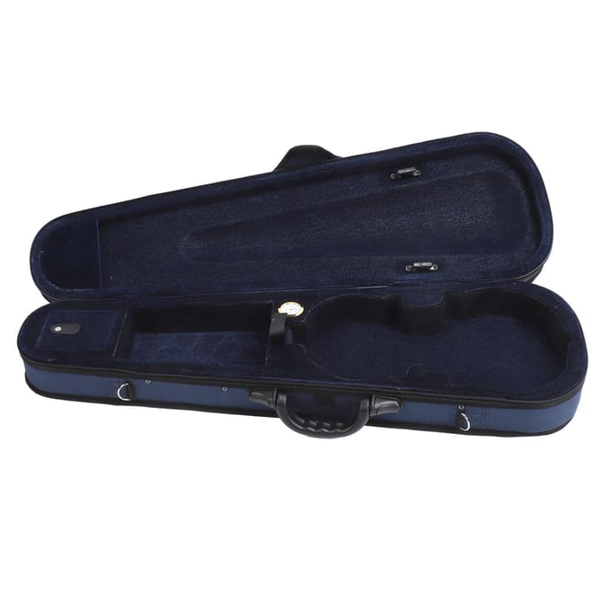 Viool Hardcase Driehoek Oversized Oxford Doek Drukbestendig Harde Schaal Vioolkoffer met blue