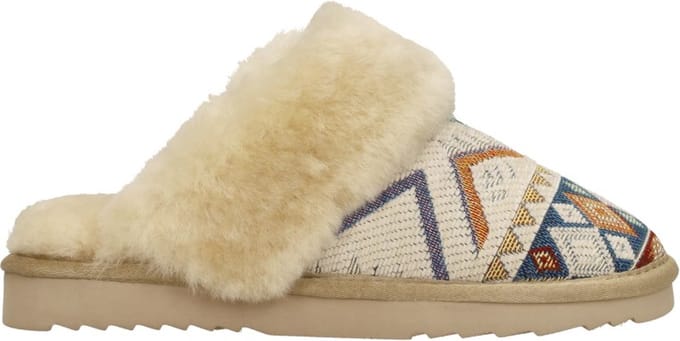Warmbat Collie Pantoffels Open - Beige - Maat 36