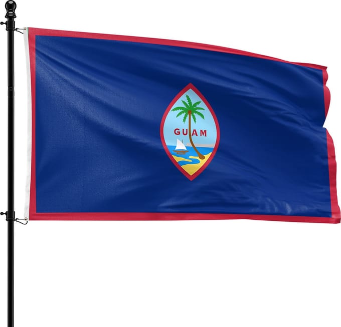 VlagDirect - Guamese vlag - Guam vlag - 90 x 150 cm.