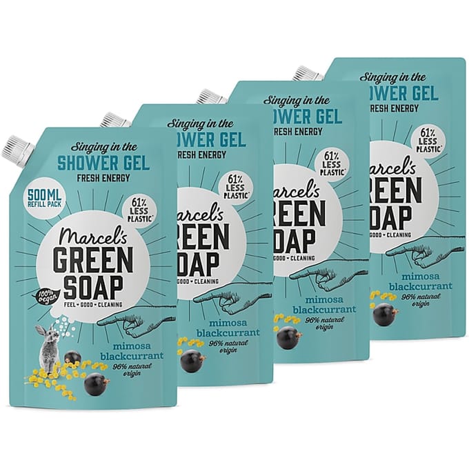 Marcel's Green Soap Douchegel Navul Stazak Mimosa & Zwarte Bes Mult...