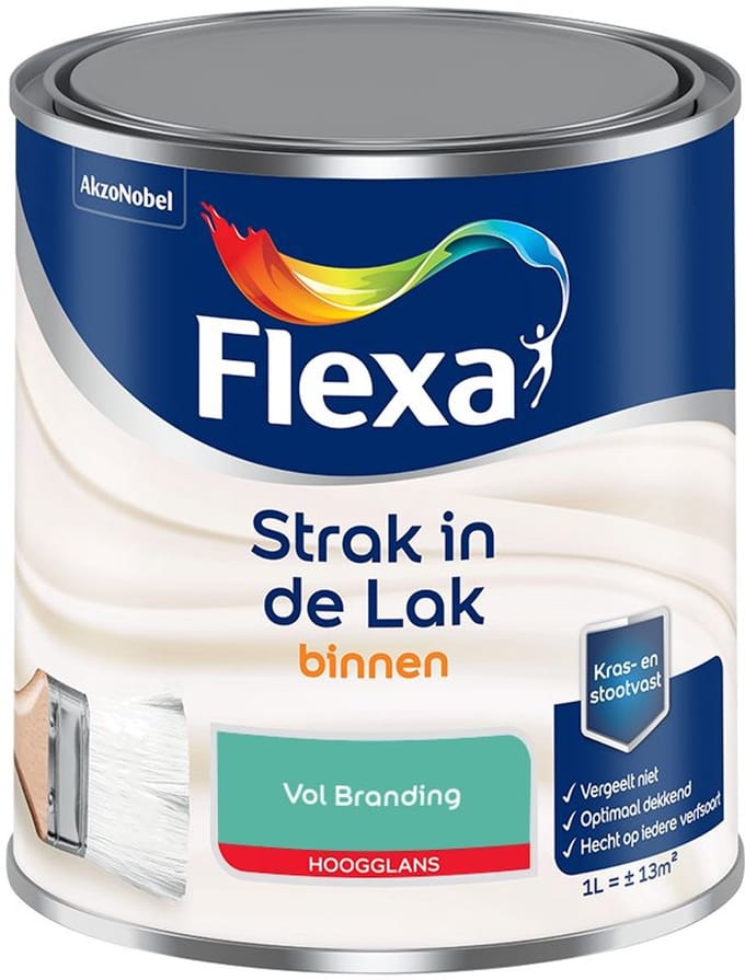 Flexa - Strak In De Lak Binnenlak Hoogglans - Vol Branding - Mengverf - 1 L