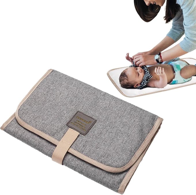 Opvouwbaar Aankleedkussen Baby - Compact, Waterdicht en Lichtgewicht Verschoonmat