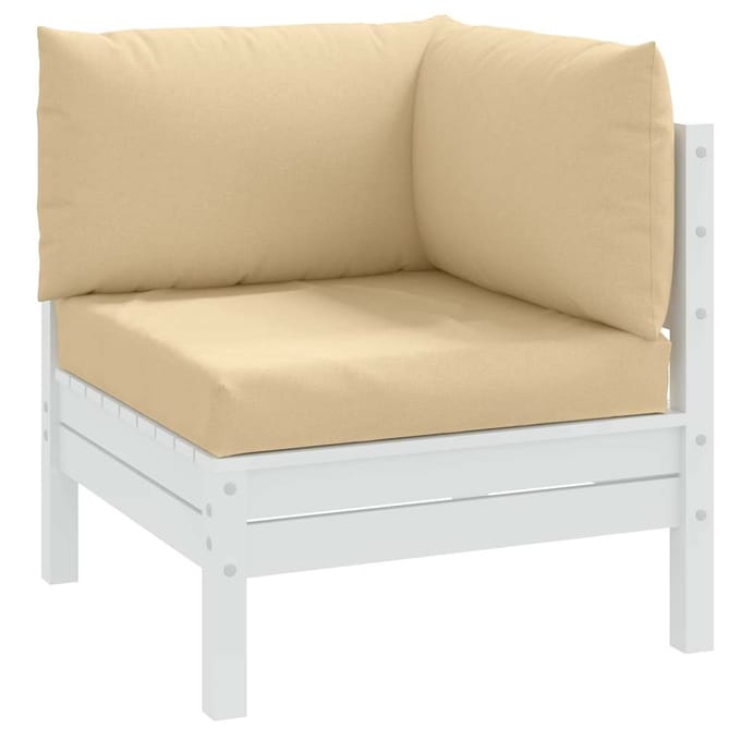 vidaXL - Palletkussens - 3 - st - stof - gemêleerd - beige