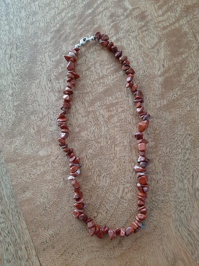 Jaspis rood splitketting