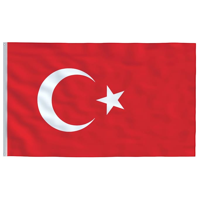 vidaXL - Vlag - Turkije - 90x150 - cm