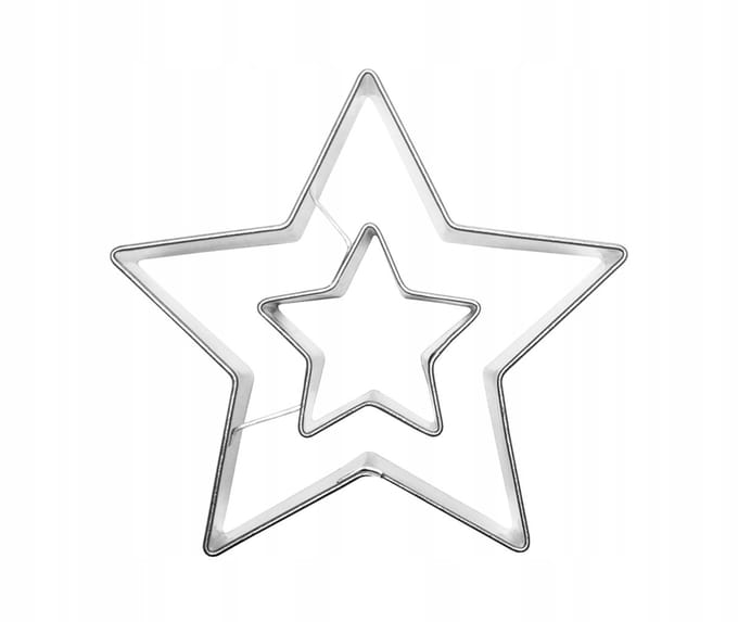 Sternform Koekjesform met Starretje en gat - 5,8 cm