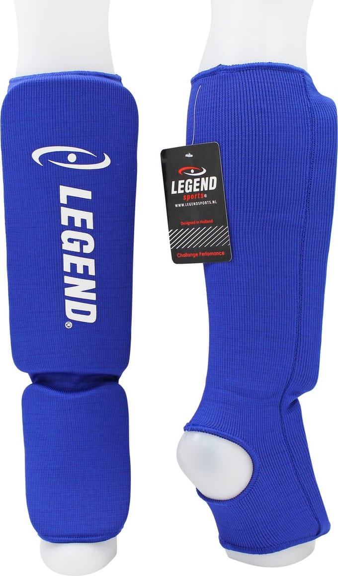 Scheenbeschermers Legend Easy Kids/Volwassenen Blauw Elastisch M