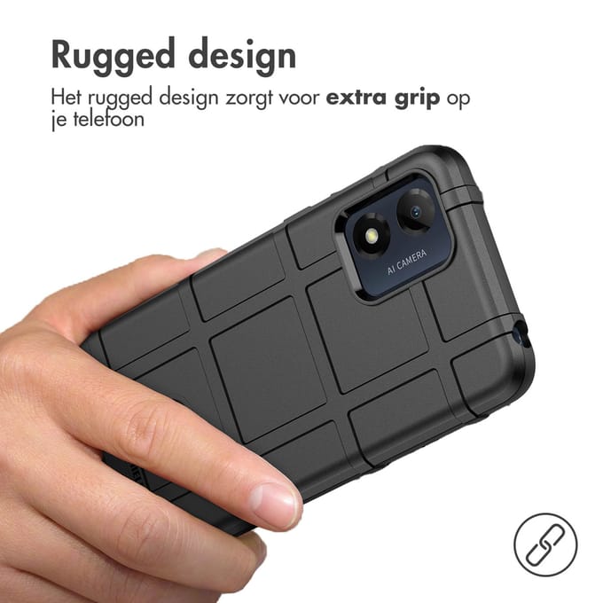 imoshion Rugged Shield Backcover voor de Motorola Moto E13 - Zwart