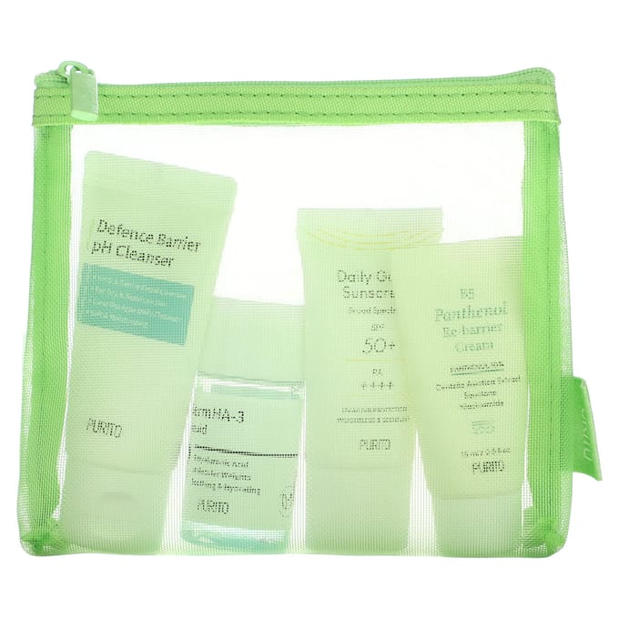 Purito, weekend travel kit, 4-piece kit white