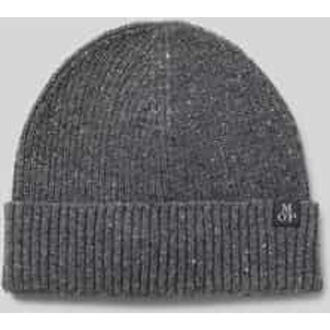 Marc O'Polo muts Knitted Hat Graphite Grey Melange grijs