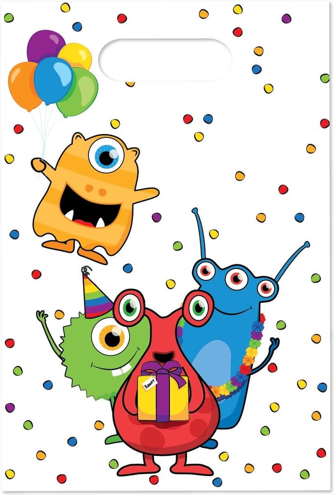 Haza Witbaard Monster Party dispensing bags 6 pcs.