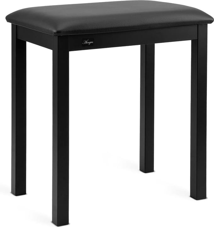 Pianokruk met gevoerde zitting – zithoogte 49 cm - zwart