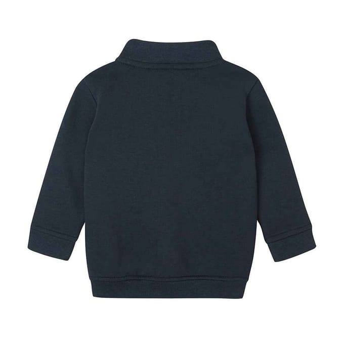 Babybugz Sweatshirt met kwart rits voor baby's (Marine)