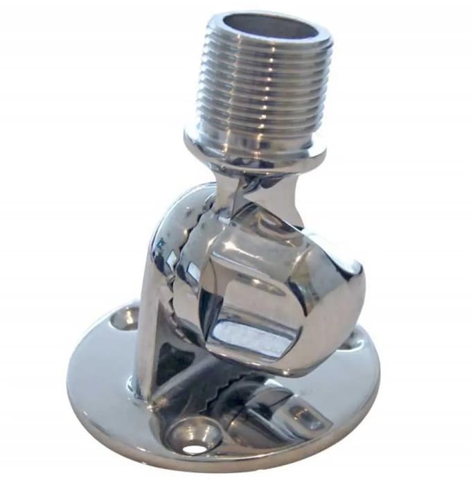 Oem Marine Ronde Antennevoet Zilver