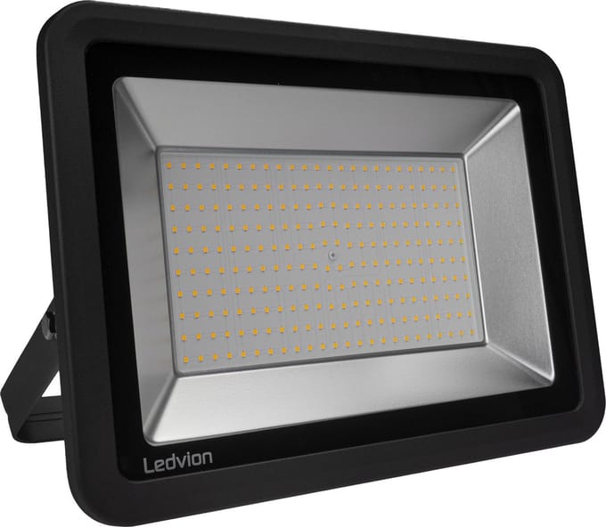 Ledvion - ECO LED-schijnwerper buiten, IP65, 200W, 110lm/W, natuurlijk wit, 4000K, superhelder, breedstraler, buitenlamp