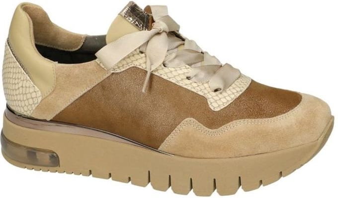 Softwaves -Dames - camel - sneakers - maat 37.5