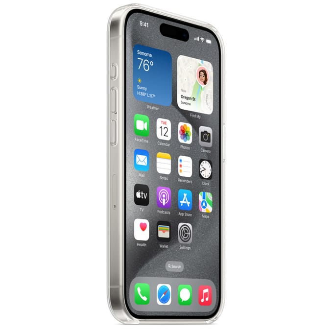 Clearcase MagSafe voor de Apple iPhone 15 Pro - Transparent