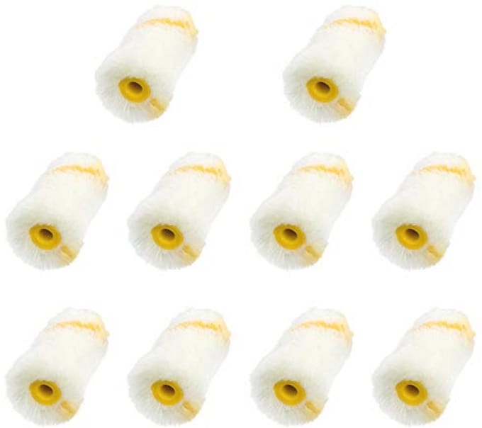Mini verfrollen voor muurverf - 10 stuks - 5 cm
