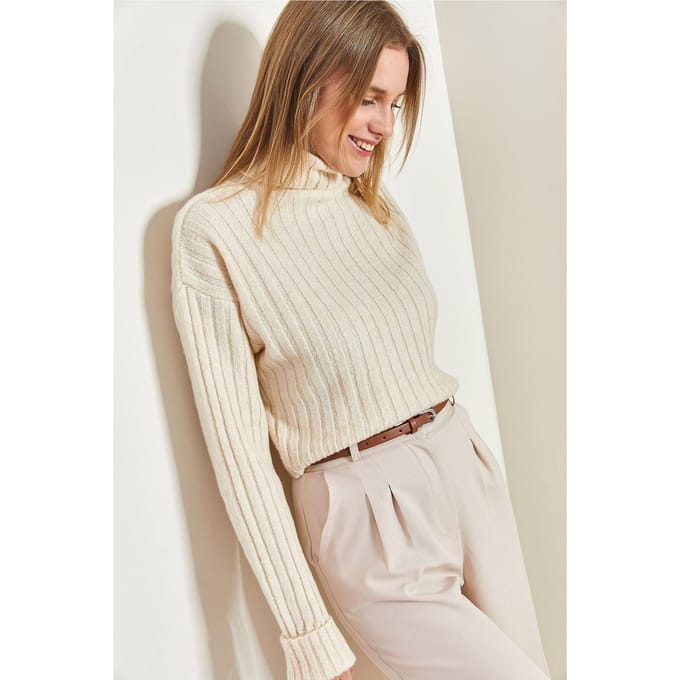 Geribbelde Coltrui Crop