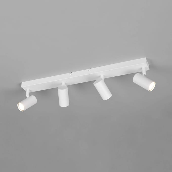 Reality Leuchten Spot Taryn, wit mat, lengte 62 cm, 4-lamps, mini-GU10