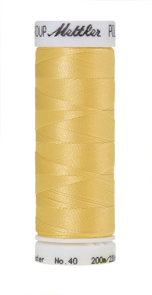 Mettler borduurgaren - Geel - Nr 640 - Polysheen - 200 meter