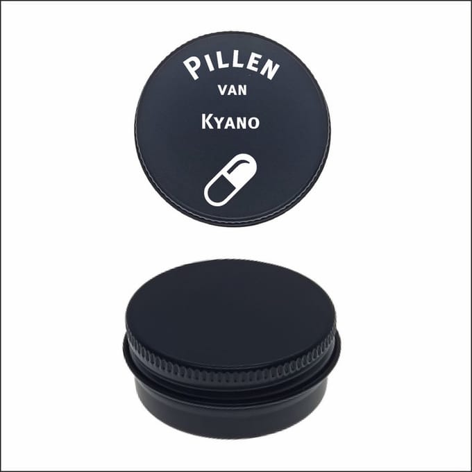 Pillen Blikje Met Naam Gravering - Kyano