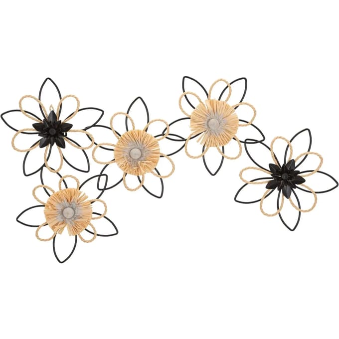 Wanddecoratie Mauro Ferretti E Raffia Flow